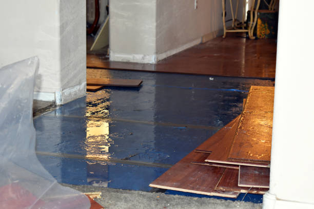 Professional Sewage Cleanup technician working in Graham, TX
